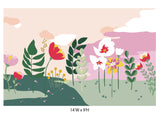 Summer clouds removable wallpaper mural