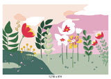 Summer clouds removable wallpaper mural