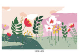 Summer clouds removable wallpaper mural