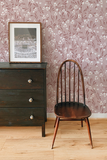 Sweet peas wallpaper - Blush pink