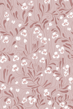 Sweet peas wallpaper - Blush pink