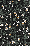 Sweet peas wallpaper - White on black