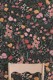 Le Jardin "The Garden" wallpaper - Black