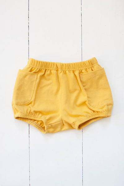 Bloomers in mustard yellow