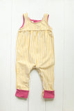 Tank romper in yellow stripes