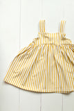 Jumper dress in yellow stripes