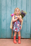 Jumper dress in Scandinavian floral