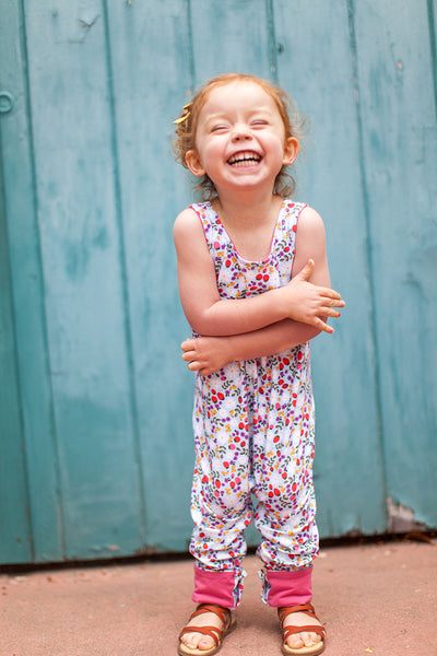 Tank romper in Midsummer floral