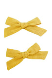 Lily Huckleberry bows - handmade