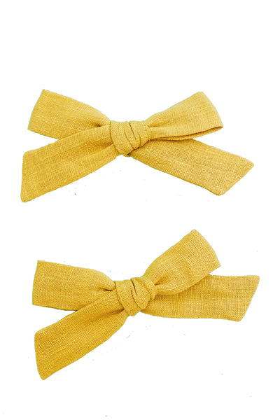 Lily Huckleberry bows - handmade