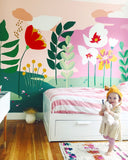 The original Summer clouds mural in my girls room