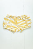 Bloomers in mustard stripes