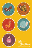 Sticker Pack - Lily Huckleberry Around the World (5 sheets)