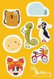 Sticker Pack - Lily Huckleberry Around the World (5 sheets)
